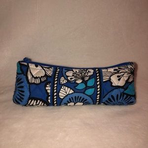 Vera Bradley On a Roll makeup case in blue bayou